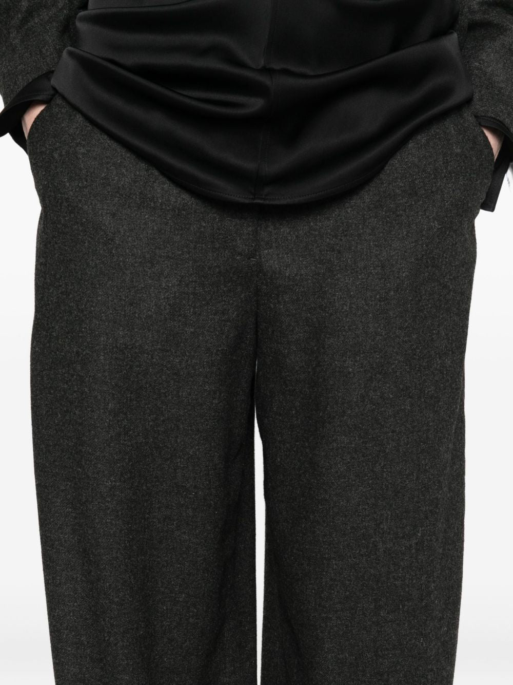 Toteme Main Trousers Grey Viscose