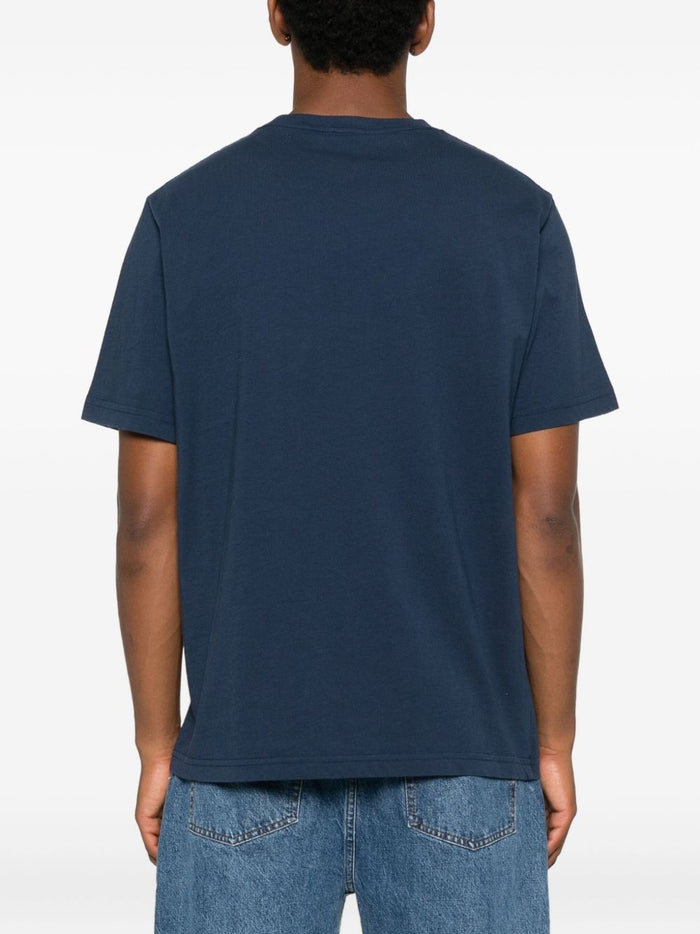 AUTRY X MAISON KITSUNE T-shirts and Polos Blue Cotton