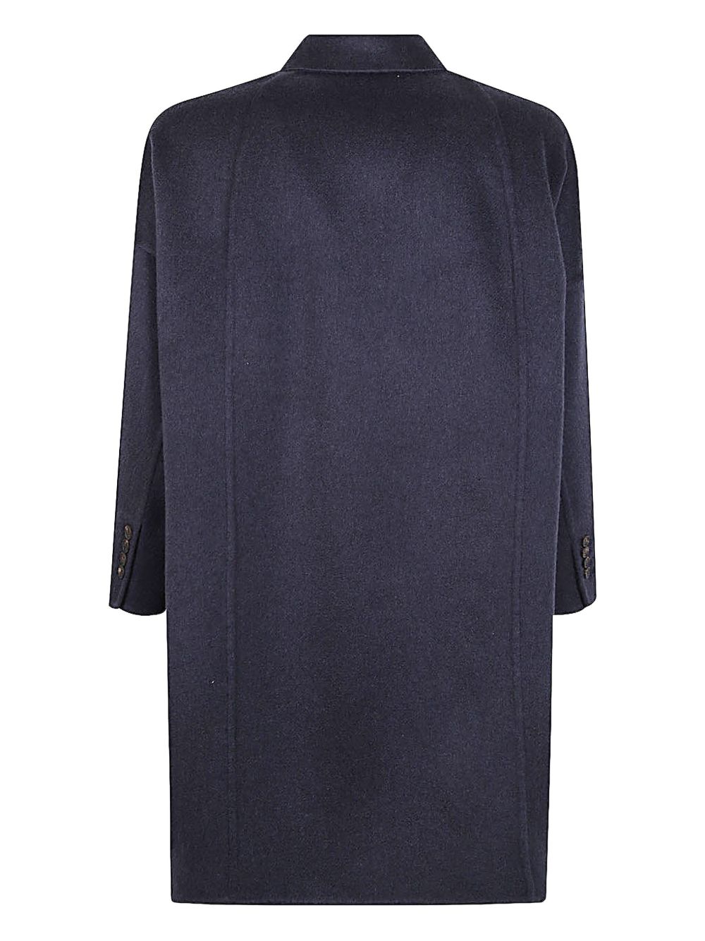 Brunello Cucinelli Coats Blu Virgin Wool