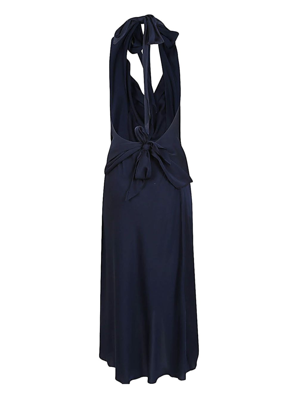 SILK95FIVE Dresses Blue Silk Elastane