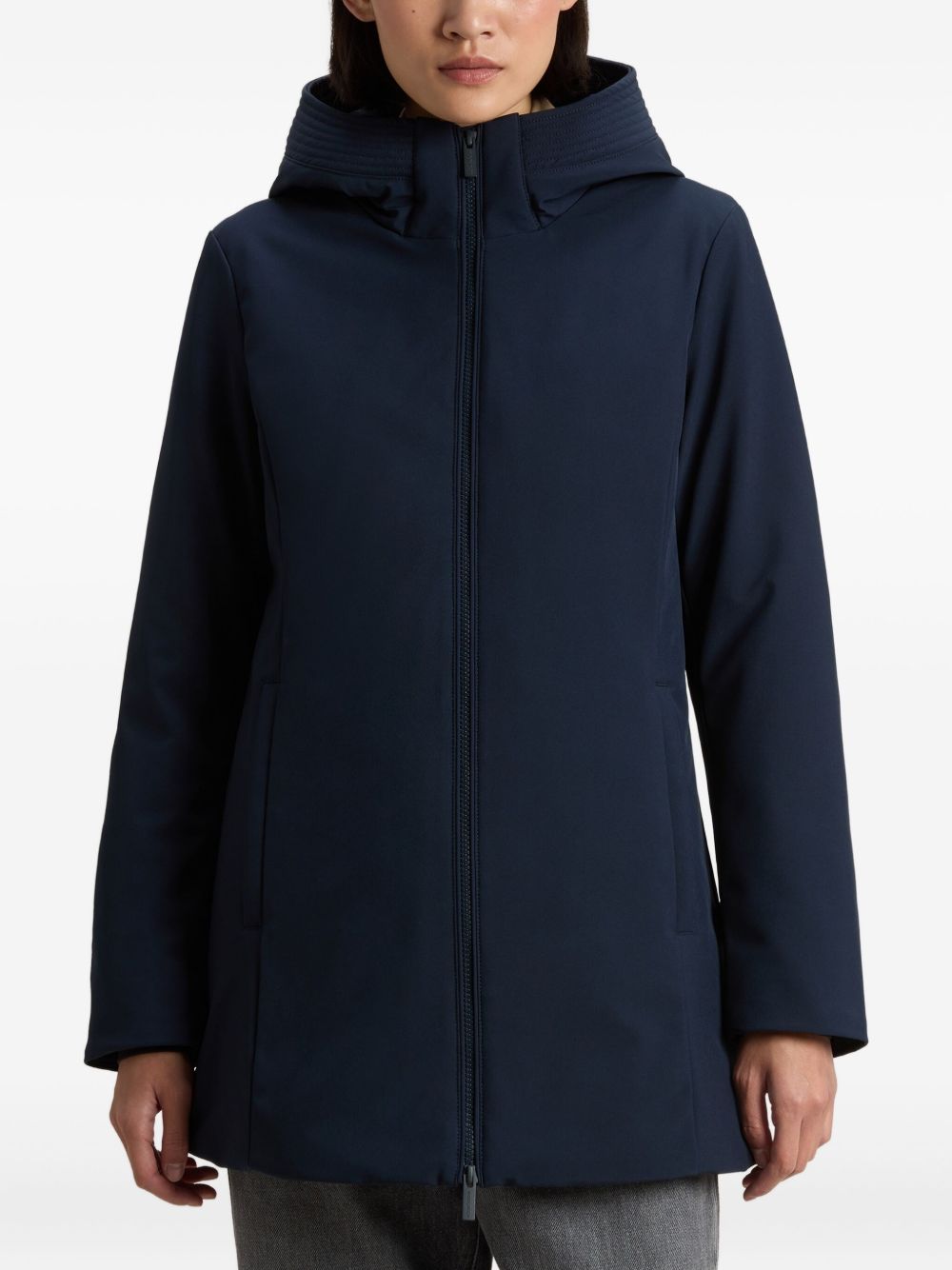 Woolrich Coats Blue Polyester Elastane