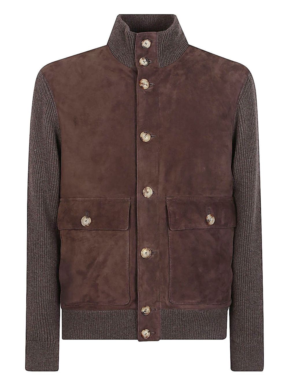 Brunello Cucinelli Coats Marrone Outer: Leather
