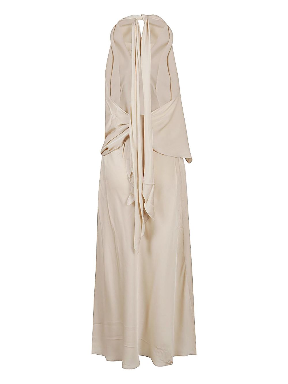 SILK95FIVE Dresses Beige Silk Elastane
