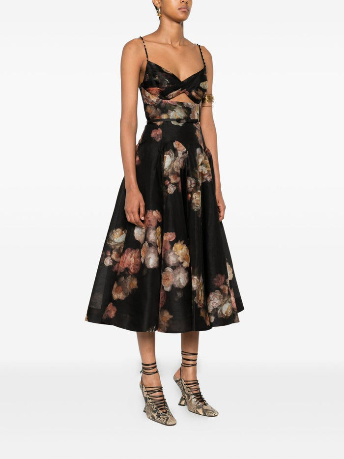 Zimmermann Dresses Black Linen Silk