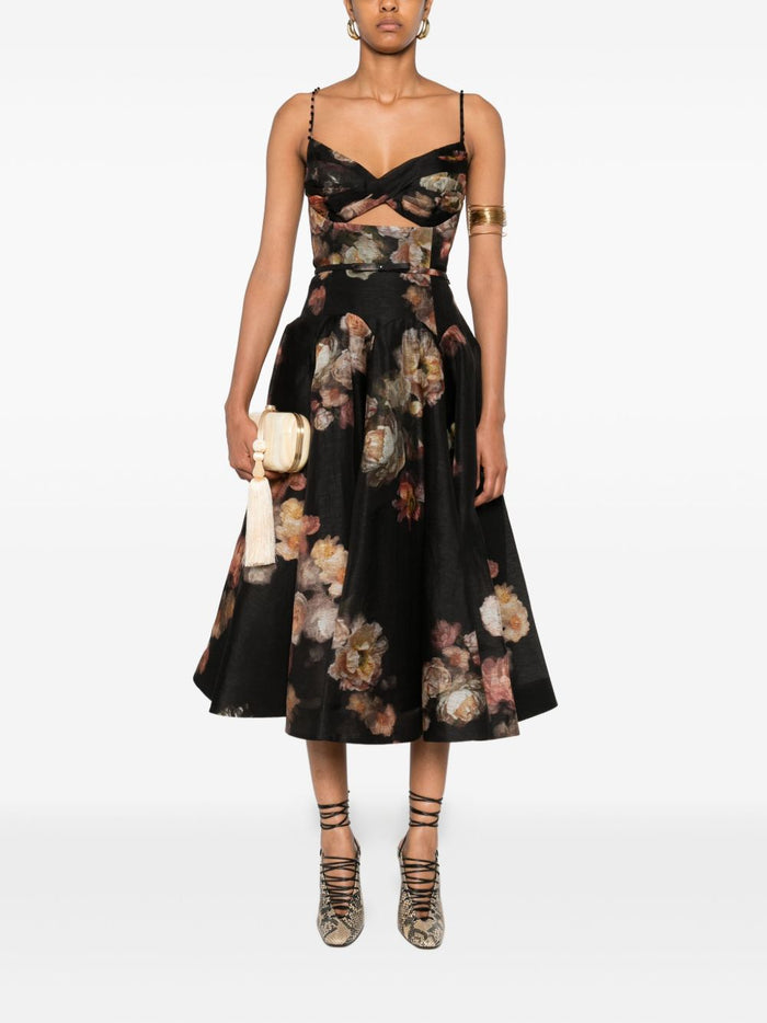 Zimmermann Dresses Black Linen Silk