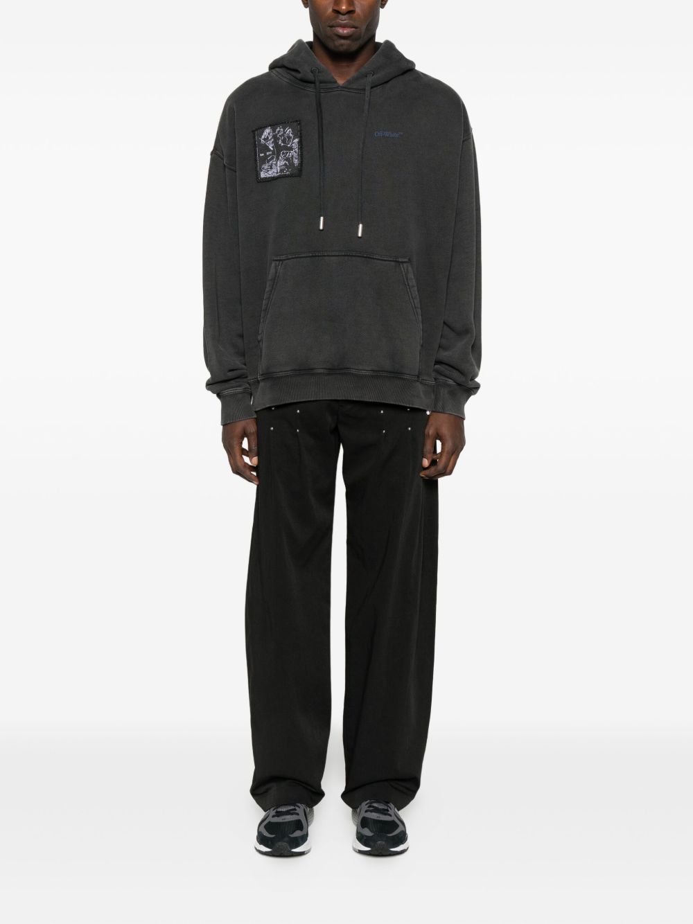 Off White Sweaters Black Fabric