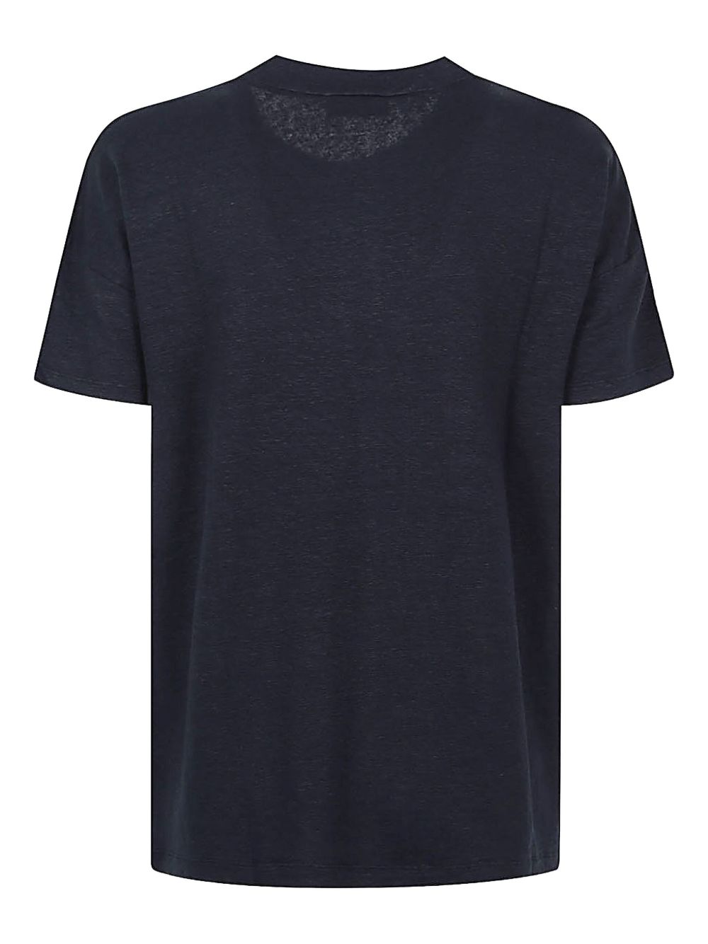 Base T-shirts and Polos Blue Linen Elasatne