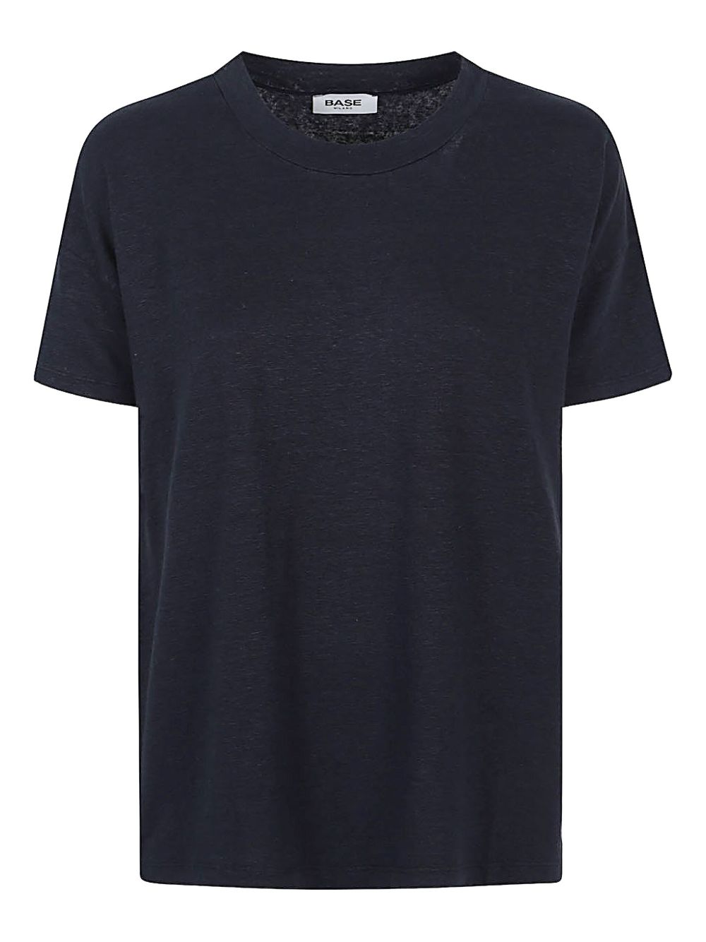 Base T-shirts and Polos Blue Linen Elasatne