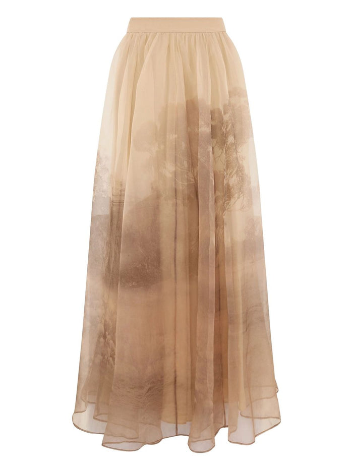 Zimmermann Skirts Beige Silk