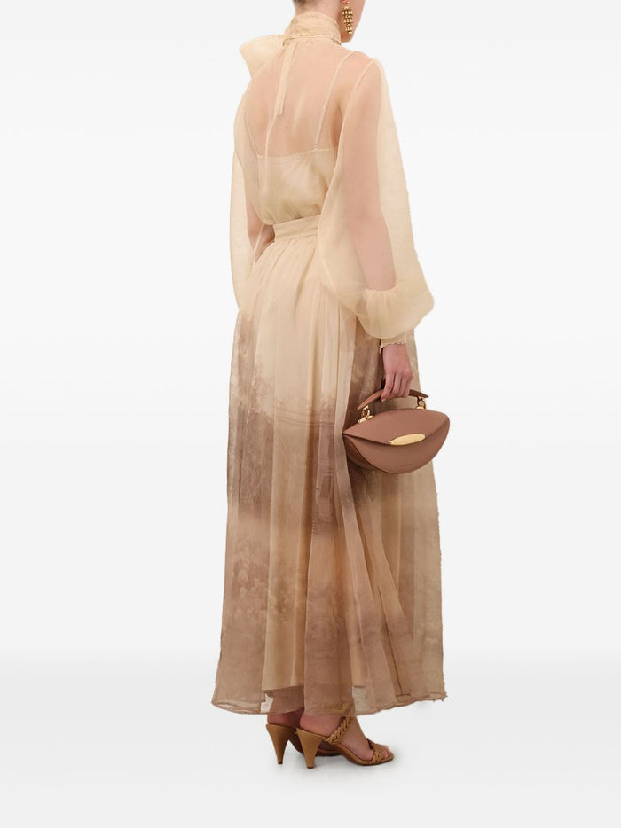 Zimmermann Skirts Beige Silk