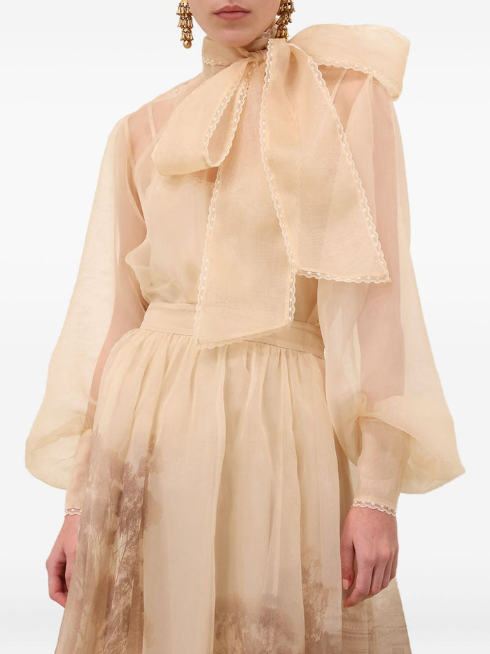 Zimmermann Shirts Beige Silk