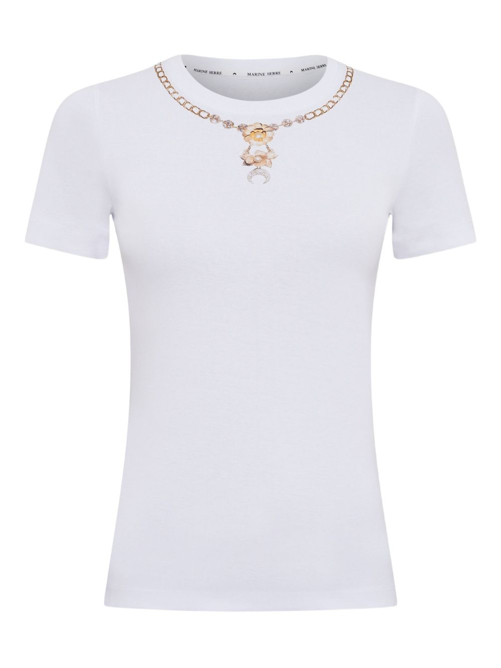 Marine Serre T-Shirts And Polos White Basematerial: Co