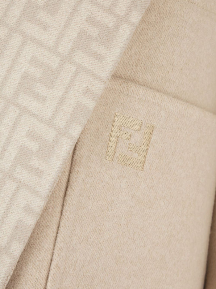 Fendi Coats Light Grey