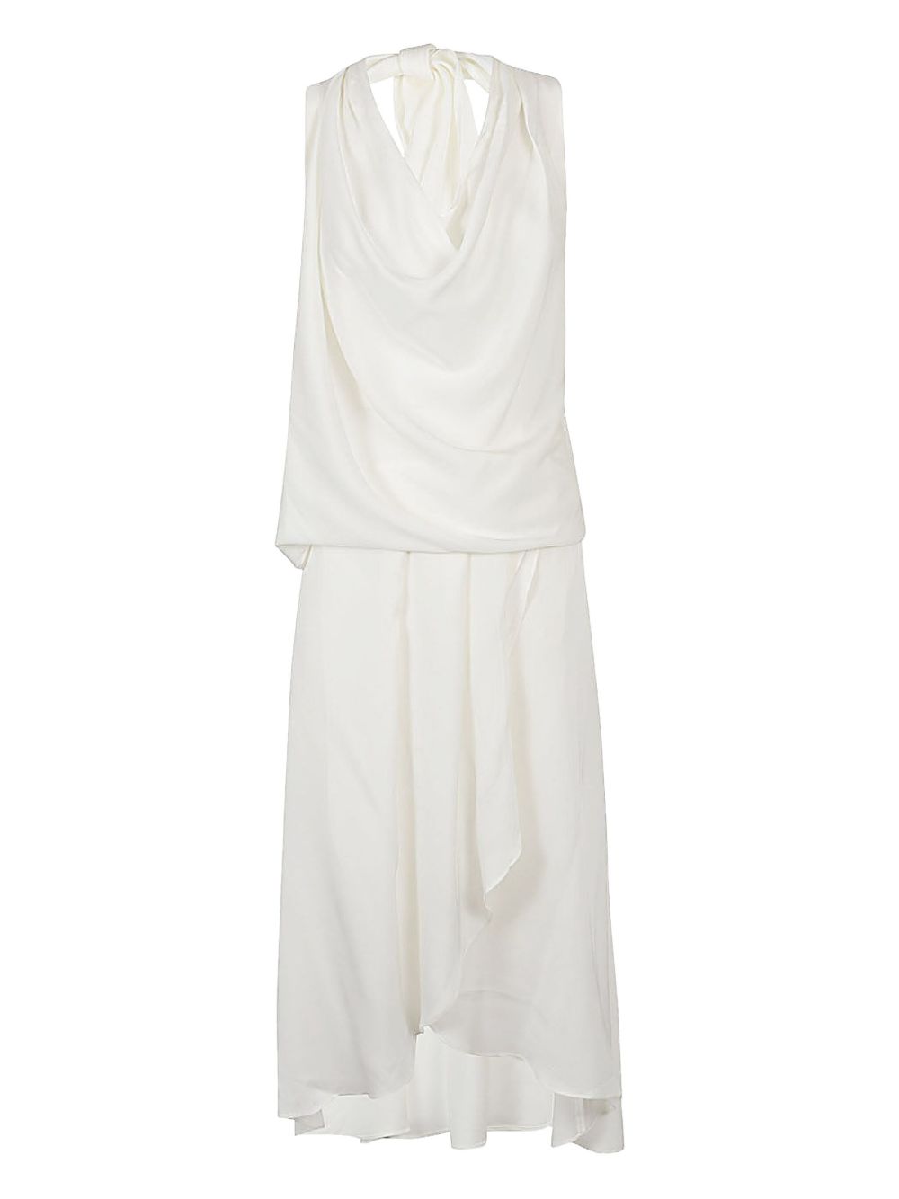 SILK95FIVE Dresses White Silk Elastane