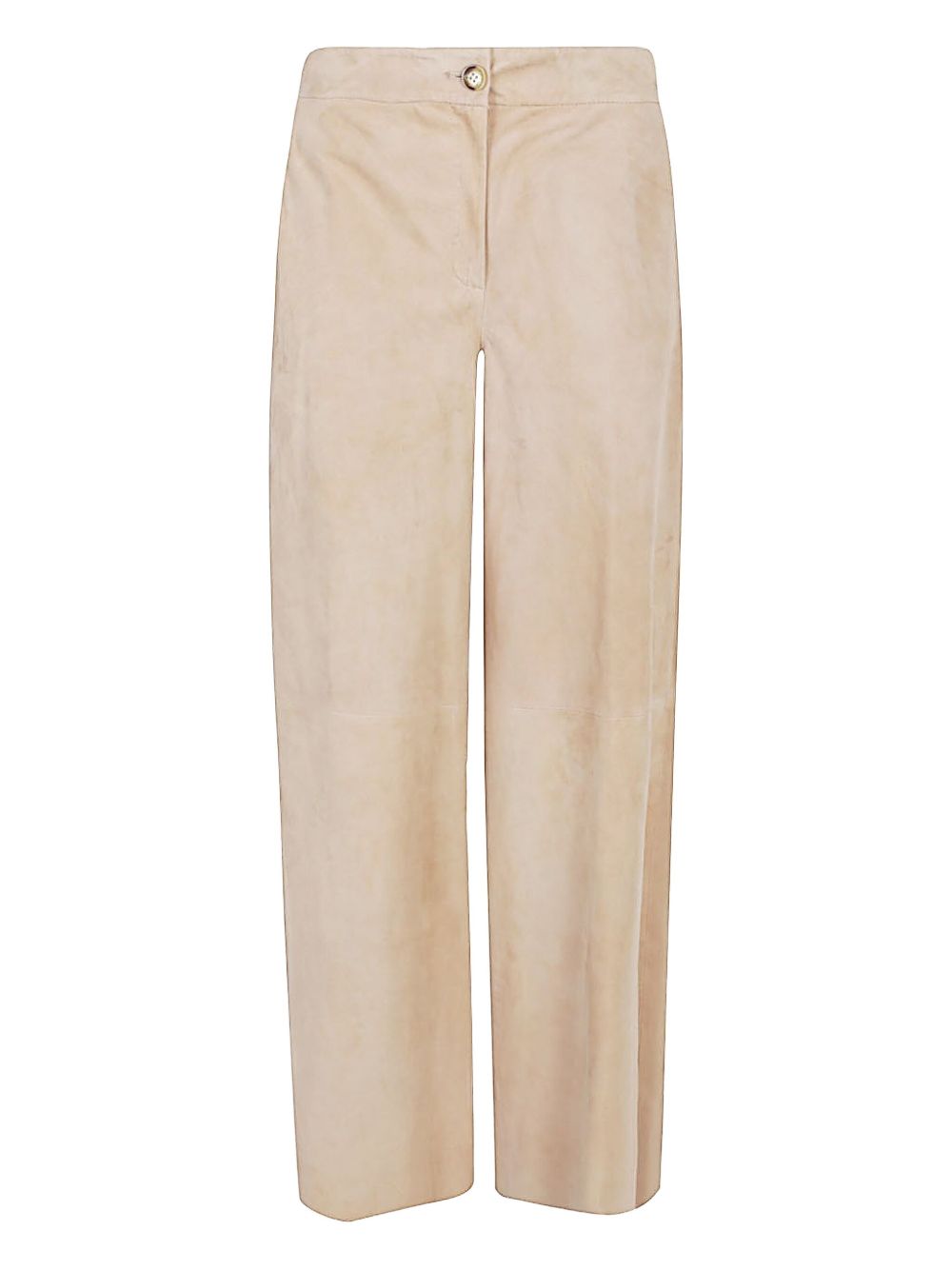 Via Masini 80 Trousers Beige Leather
