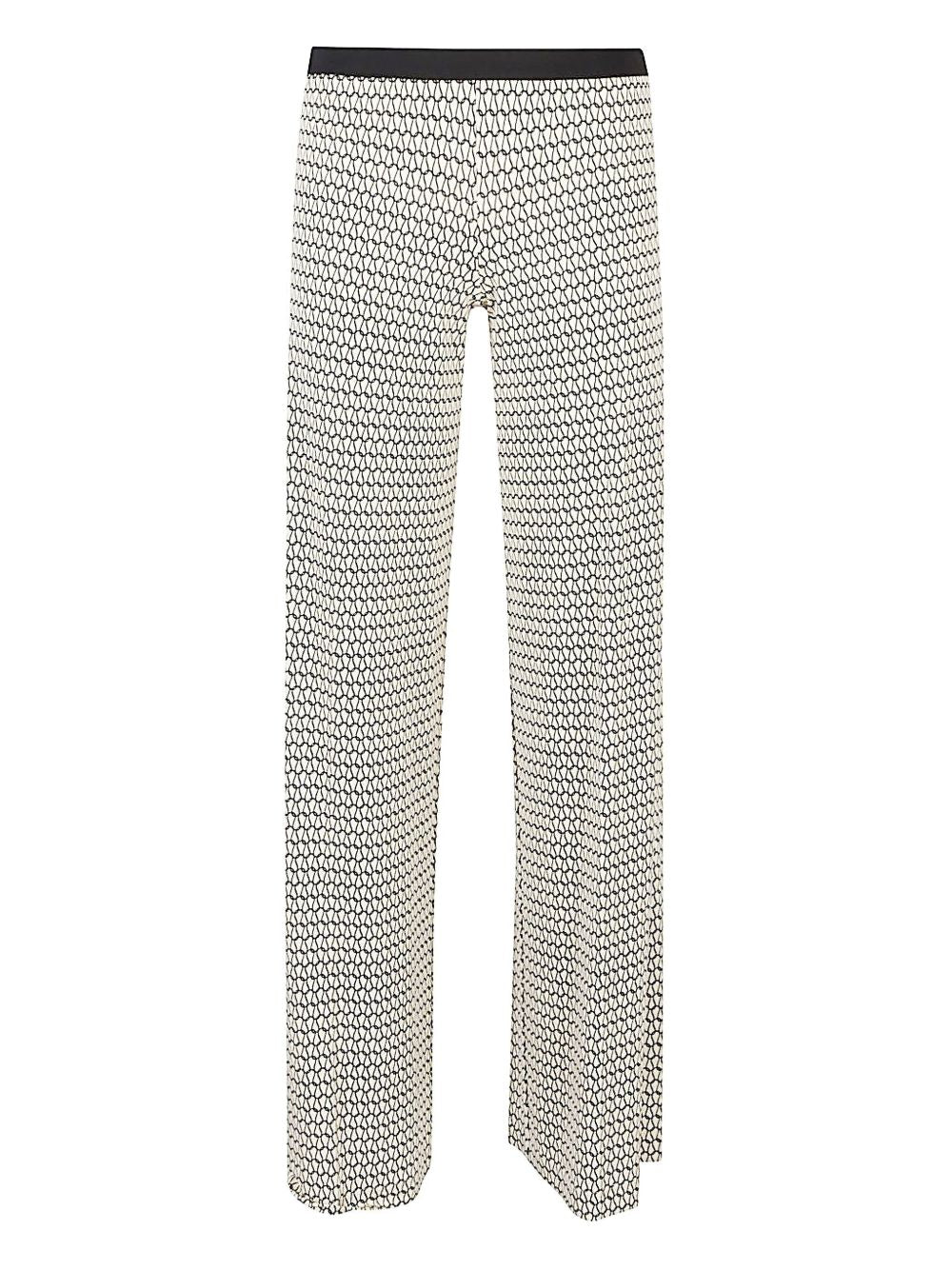 Siyu Trousers Yellow Viscose Elastane