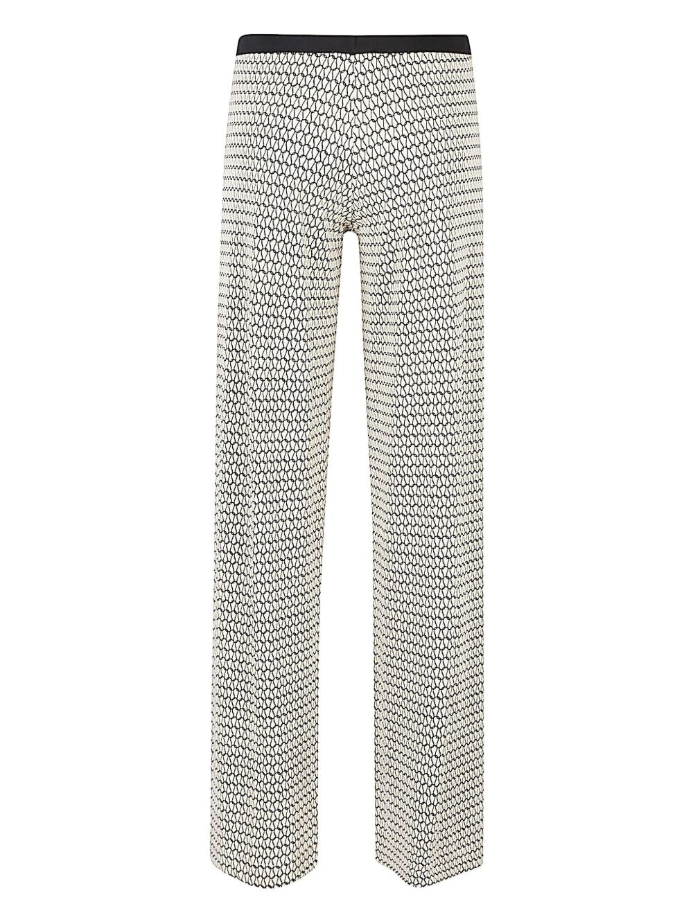 Siyu Trousers Yellow Viscose Elastane