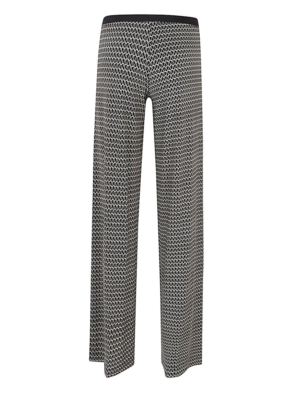 Siyu Trousers Black Viscose Elastane