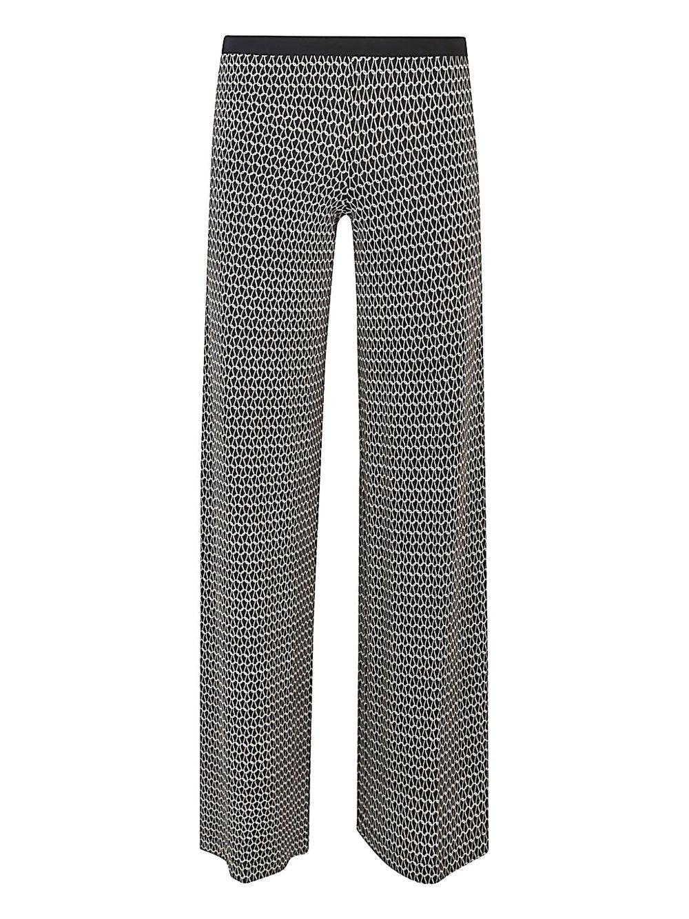 Siyu Trousers Black Viscose Elastane