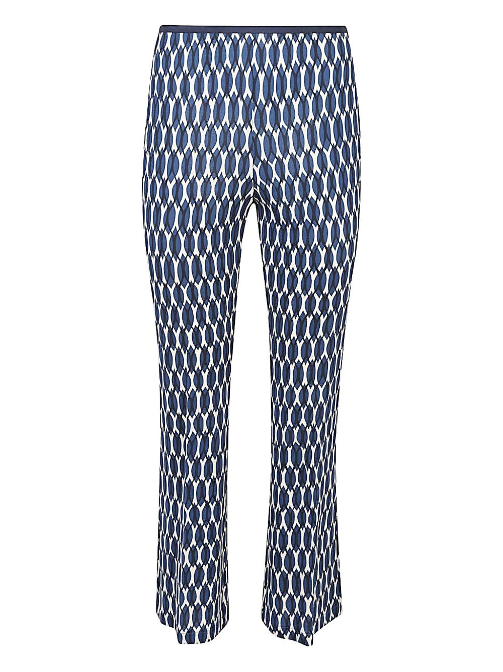 Siyu Trousers Blue Viscose Elastane