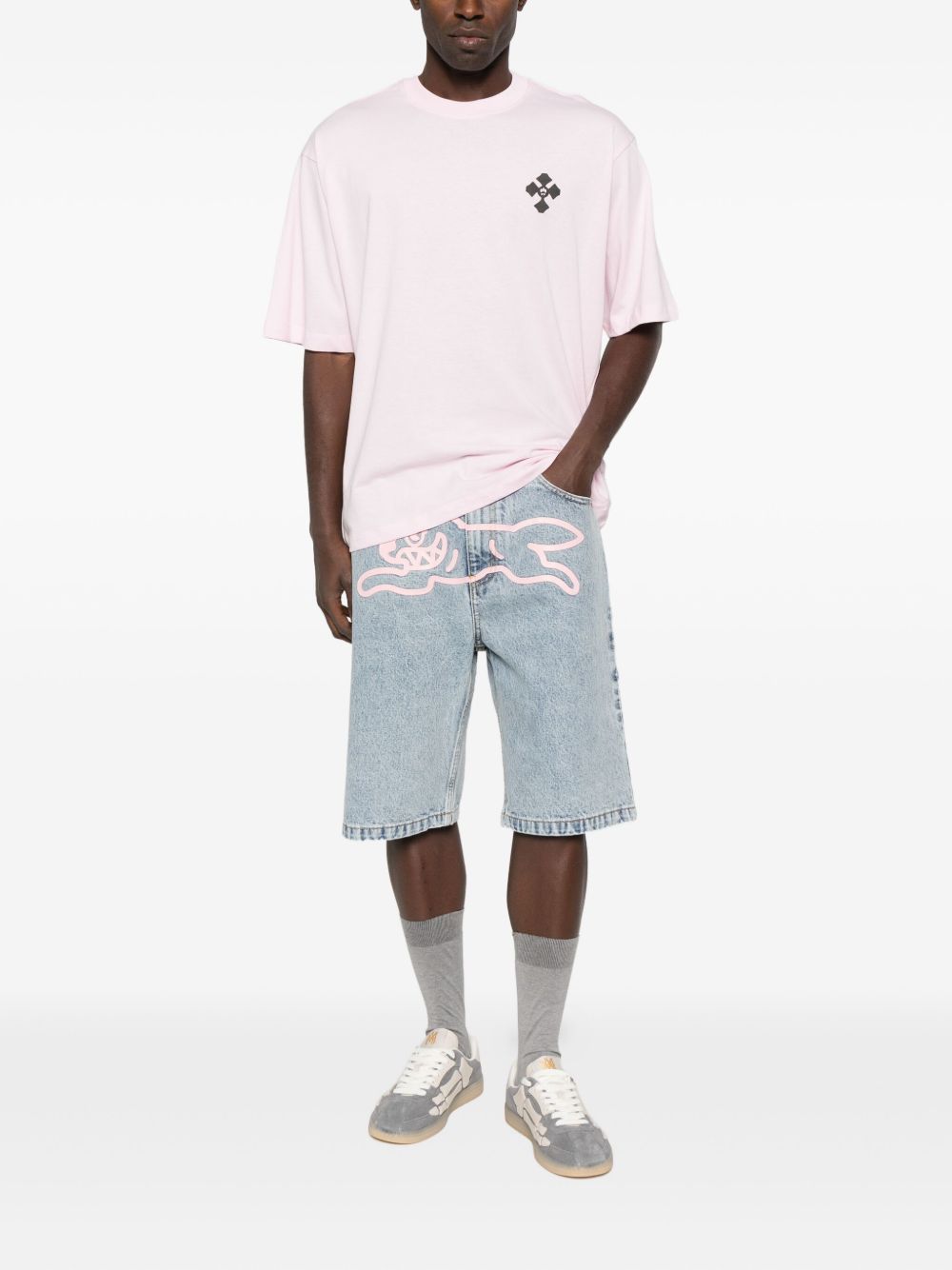 Icecream Shorts Clear Blue Cotton