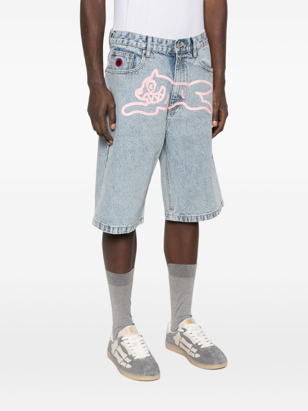 Icecream Shorts Clear Blue Cotton