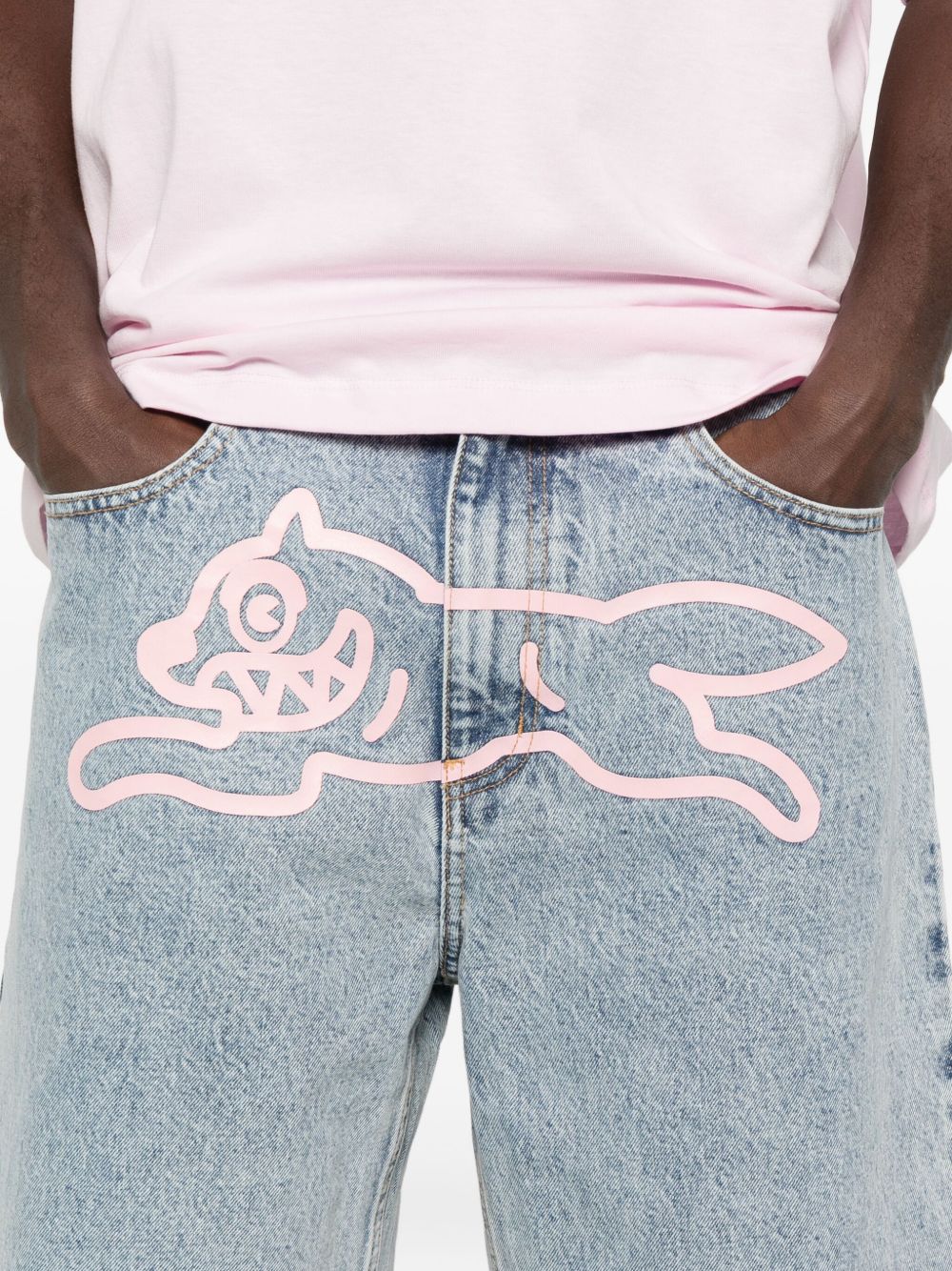 Icecream Shorts Clear Blue Cotton