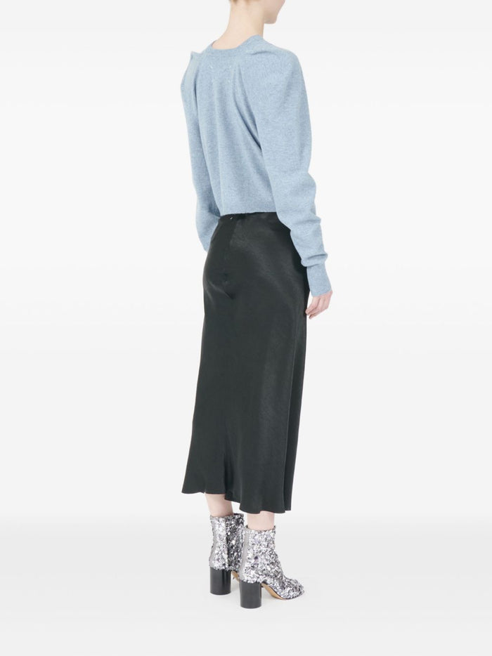 Maison Margiela Sweaters Clear Blue Wool