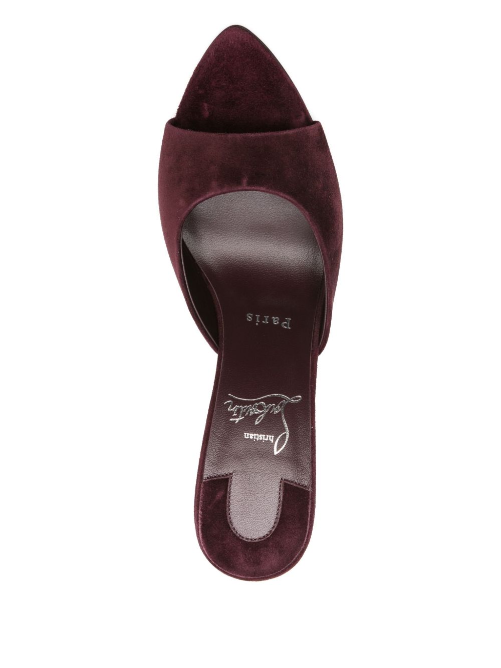 Christian Louboutin Sandals Bordeaux Other->fabric100.0 %