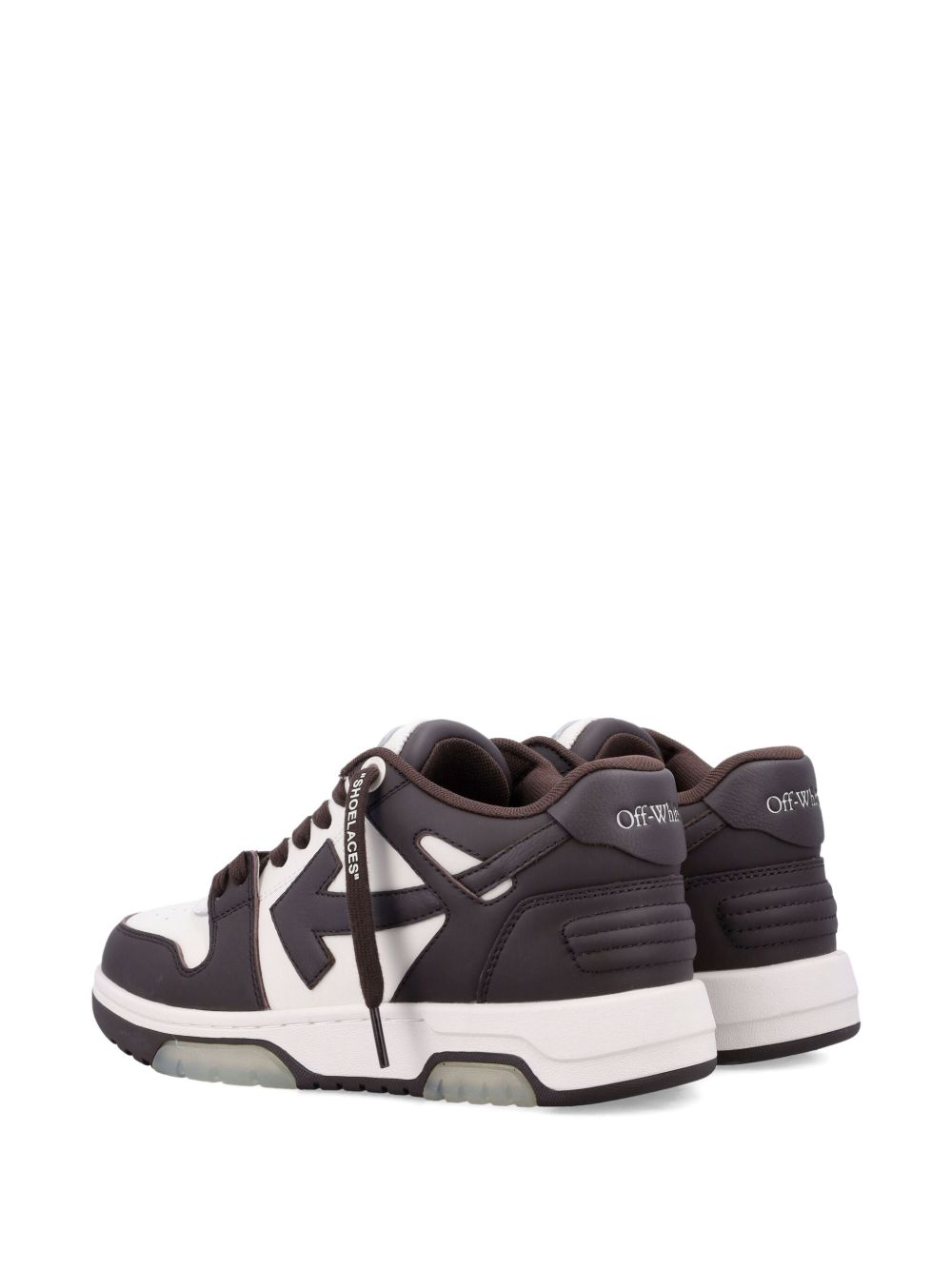 Off White Sneakers Brown Outer: Leather