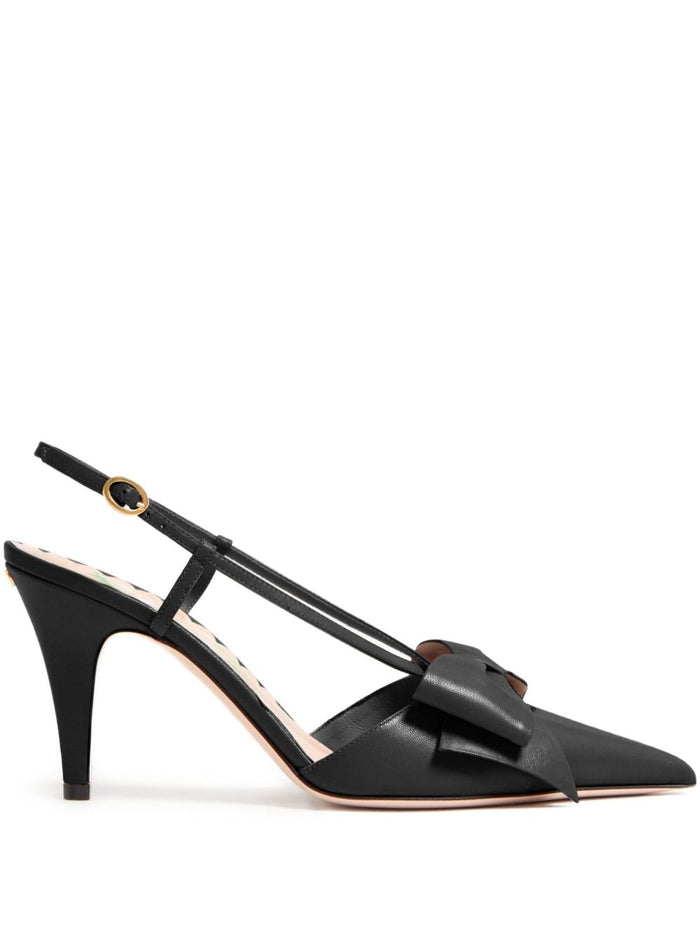 Valentino Garavani With Heel Black Leatehr