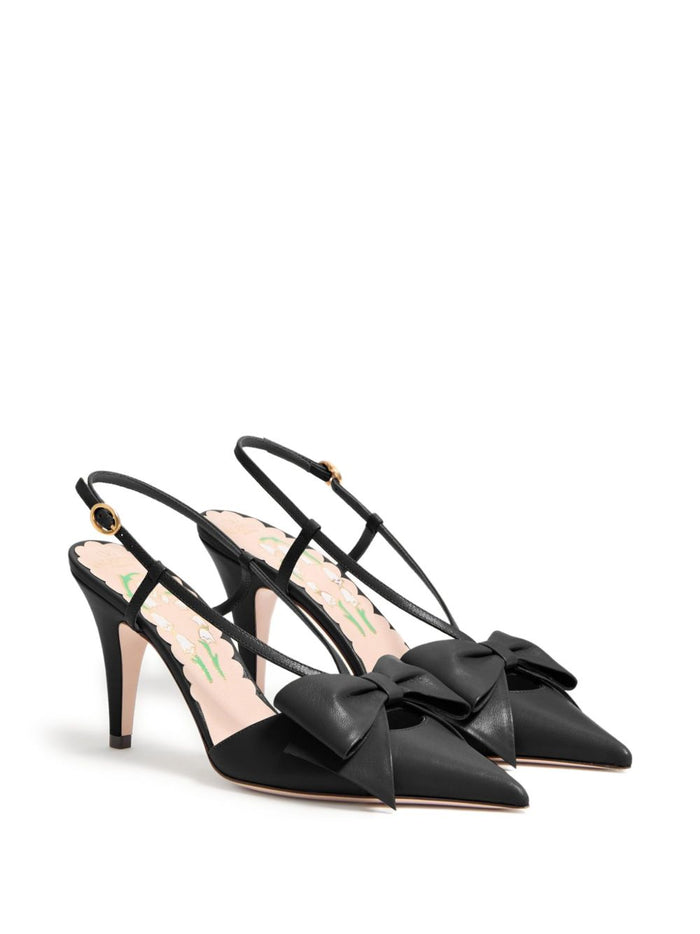 Valentino Garavani With Heel Black Leatehr