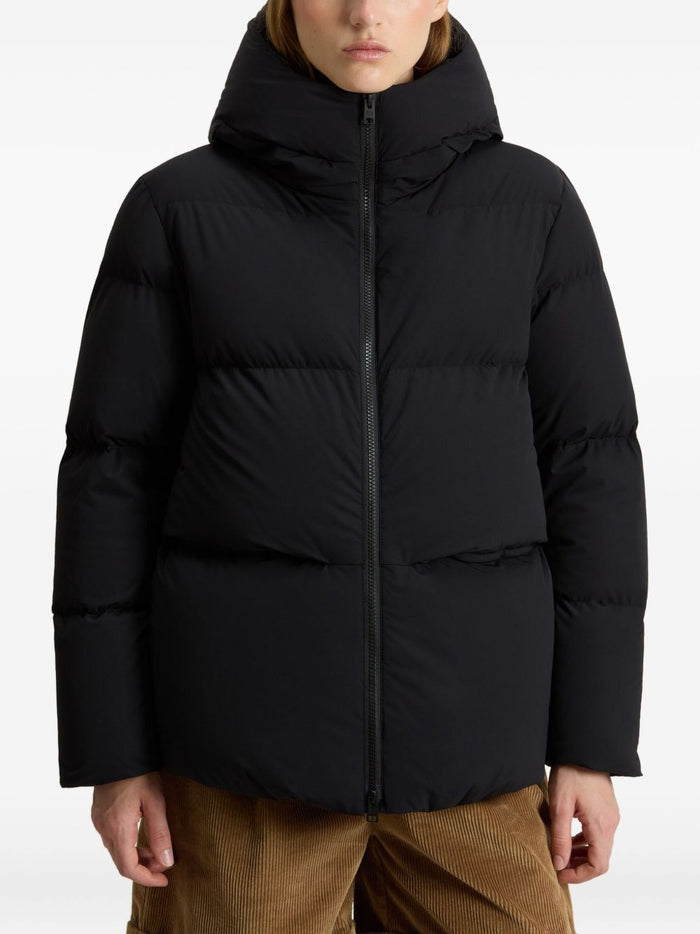 Woolrich Coats Nero Polyamide Elastane