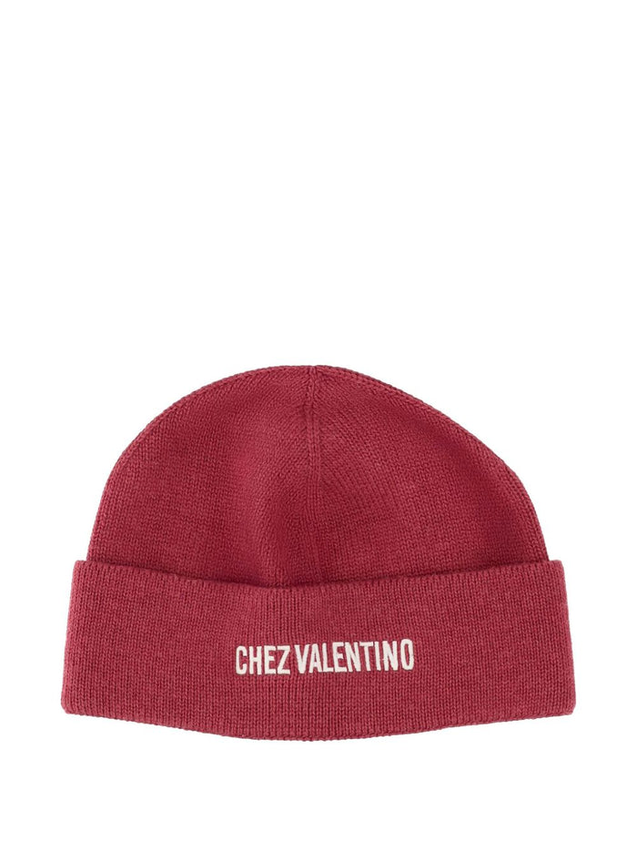 Valentino Garavani Hats Red Cotton Wool