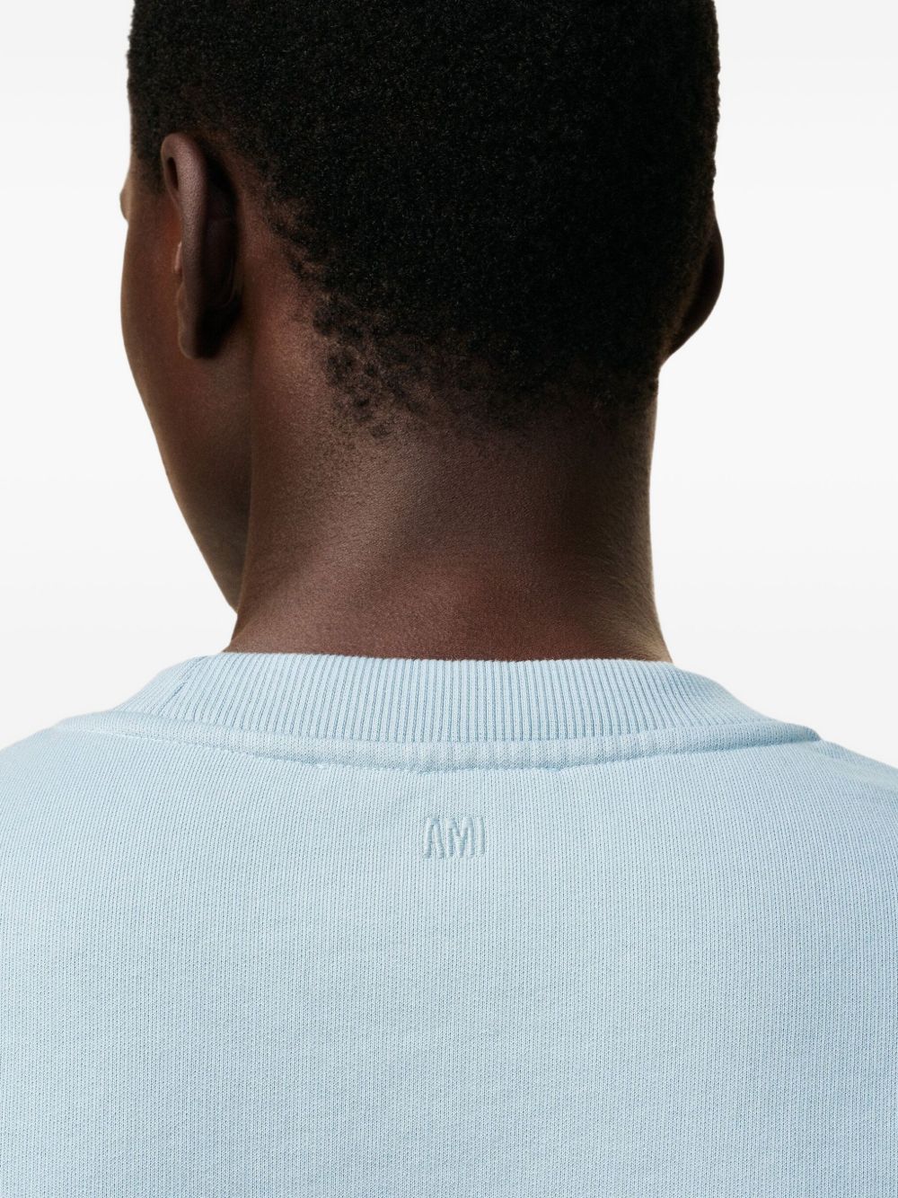 Ami Paris Sweaters Clear Blue Fabric