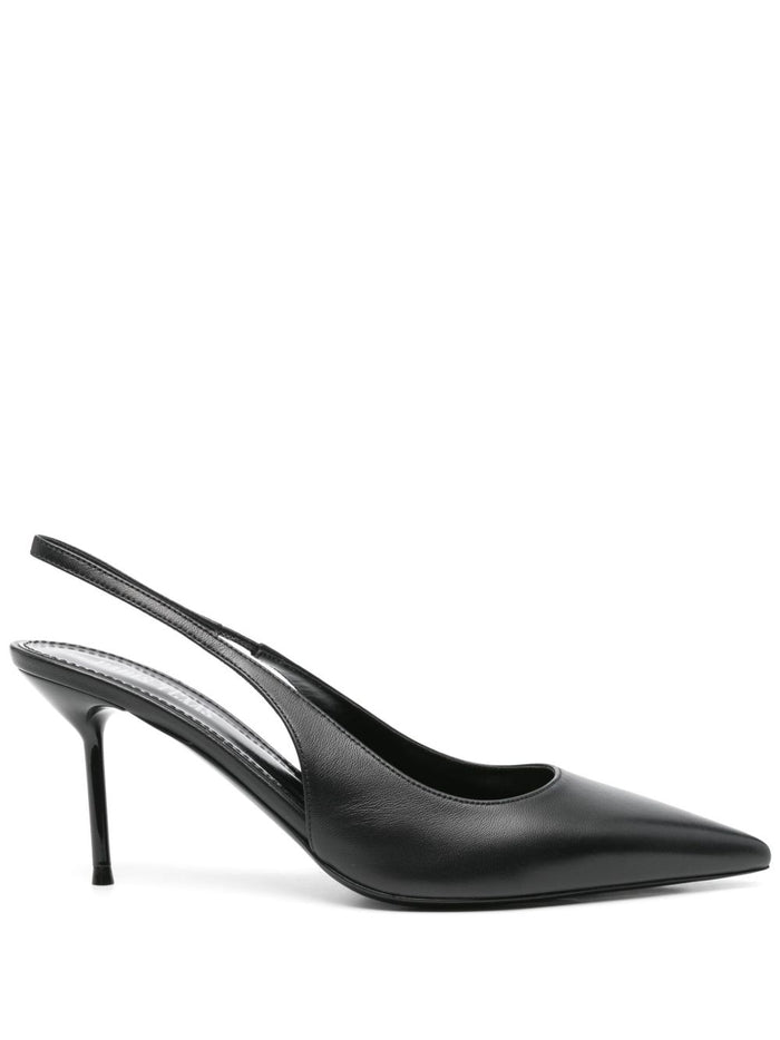 Paris Texas With Heel Black Calf Leather
