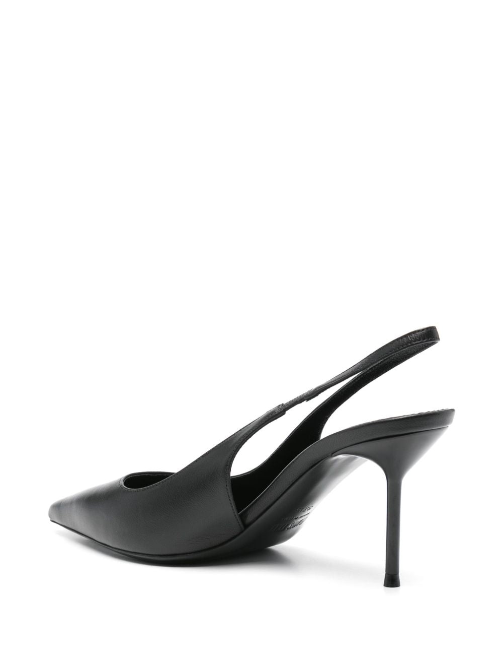Paris Texas With Heel Black Calf Leather