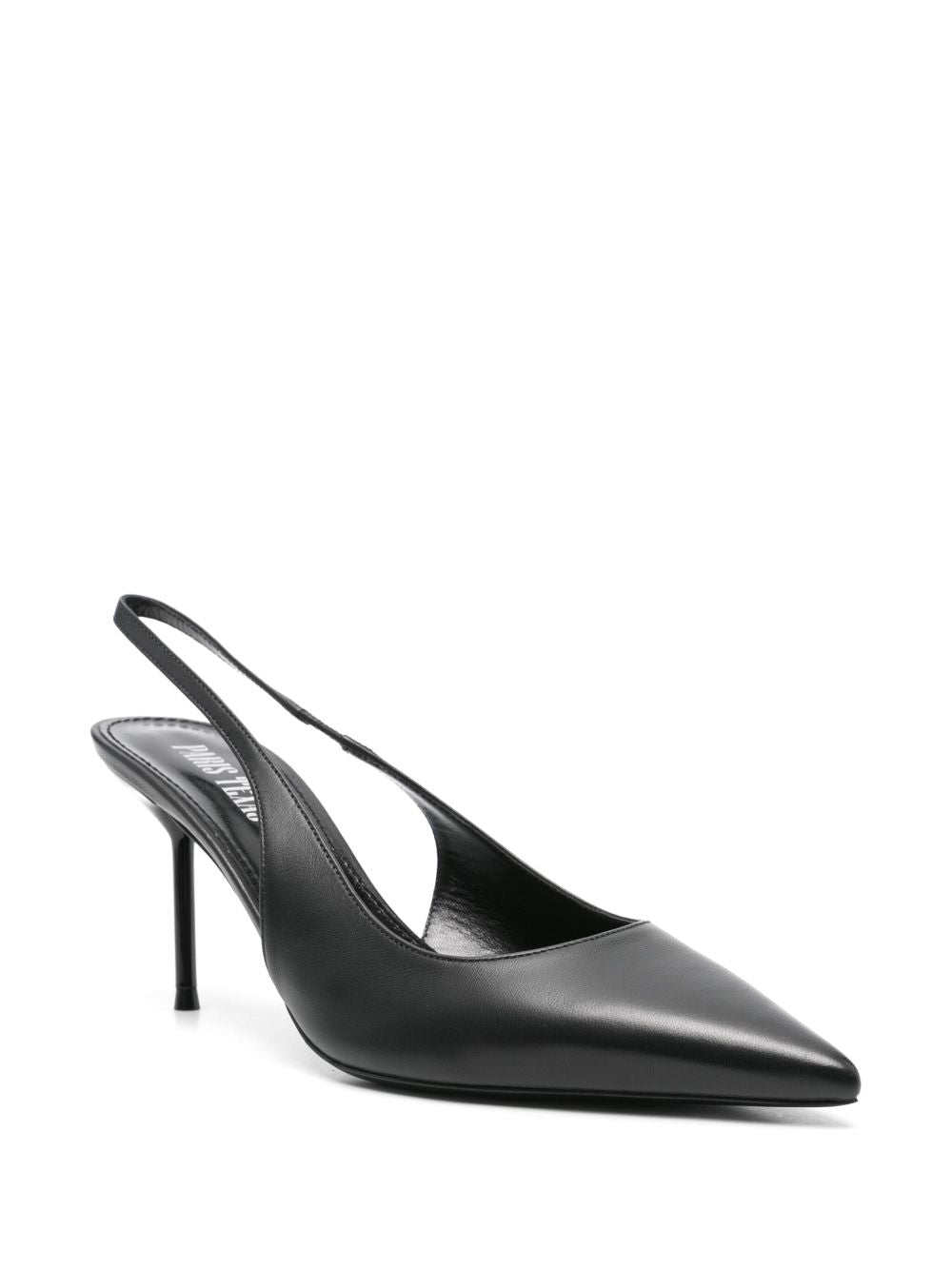 Paris Texas With Heel Black Calf Leather