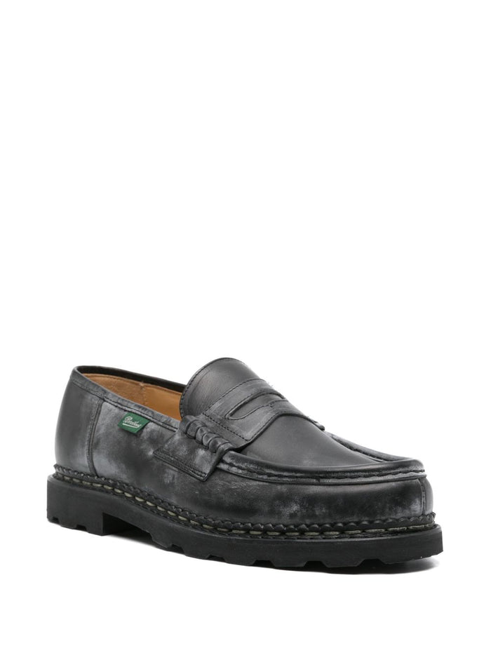 Paraboot Flat Shoes Black Leather