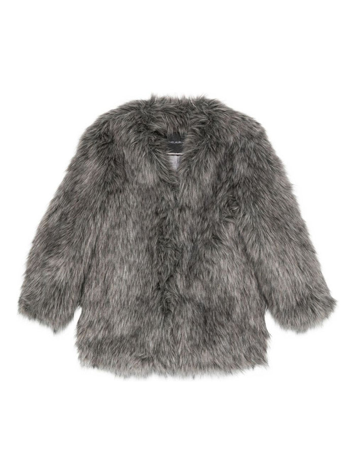 Thelaurent Coats Grey Artificial Fur