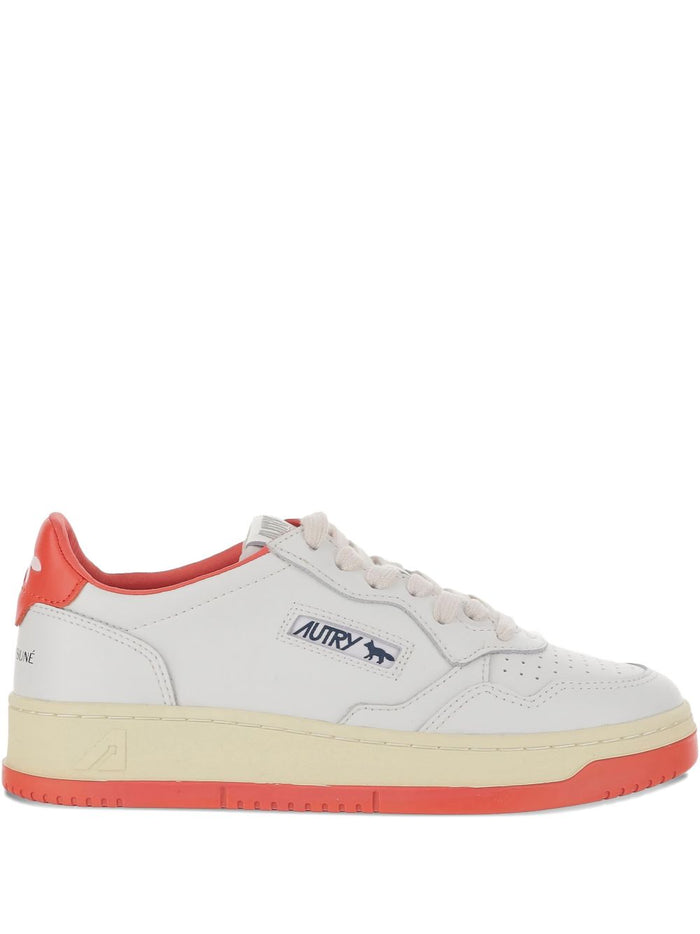 AUTRY X MAISON KITSUNE Sneakers Red Cow Leather