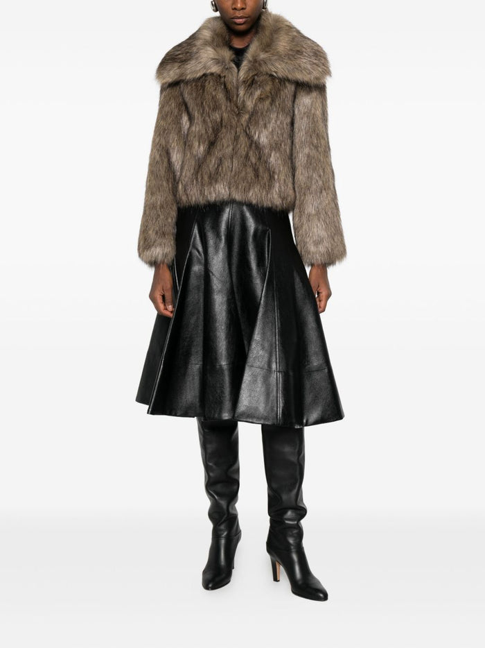 Thelaurent Coats Multicolour Artificial Fur