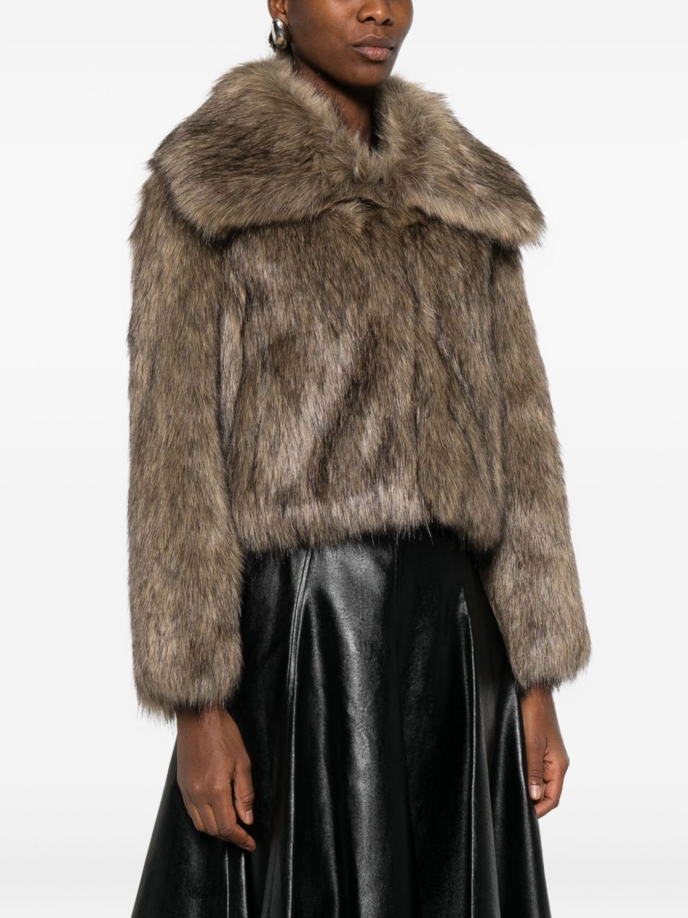 Thelaurent Coats Multicolour Artificial Fur