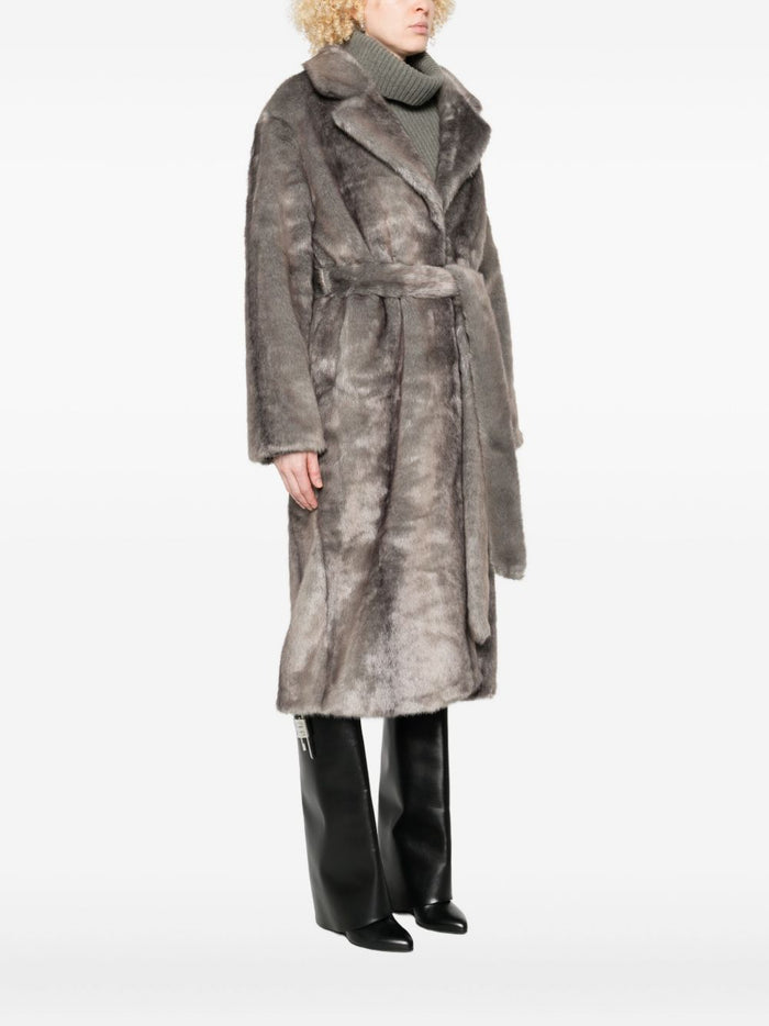 THELAURENT Coats Grey Artificial Fur