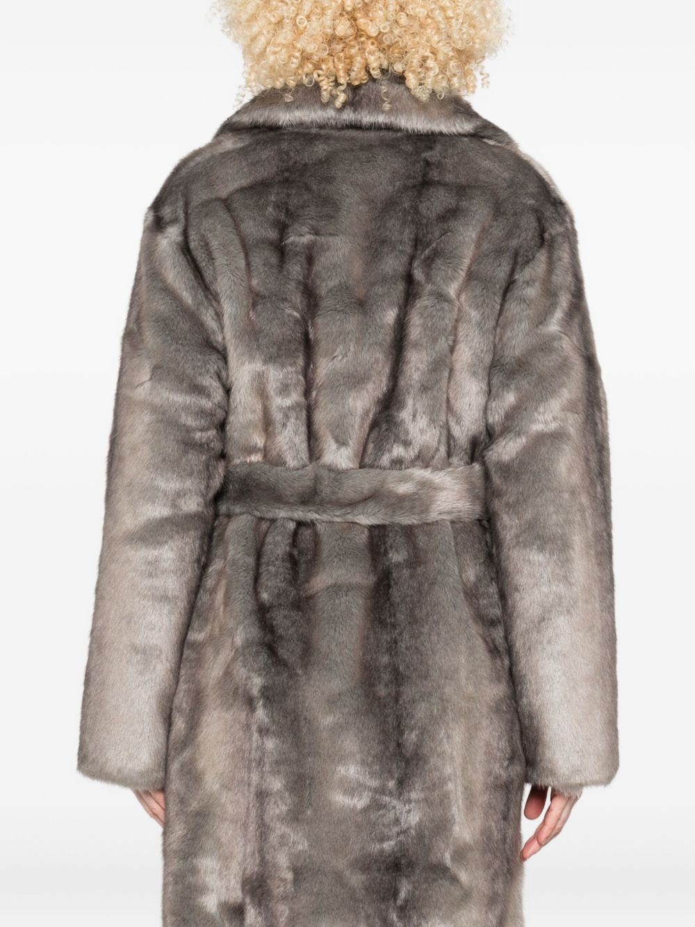 THELAURENT Coats Grey Artificial Fur