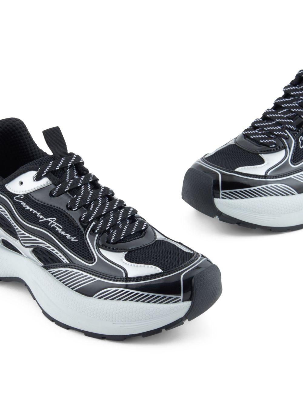 Emporio Armani Exclusive Sneakers Black Polyester