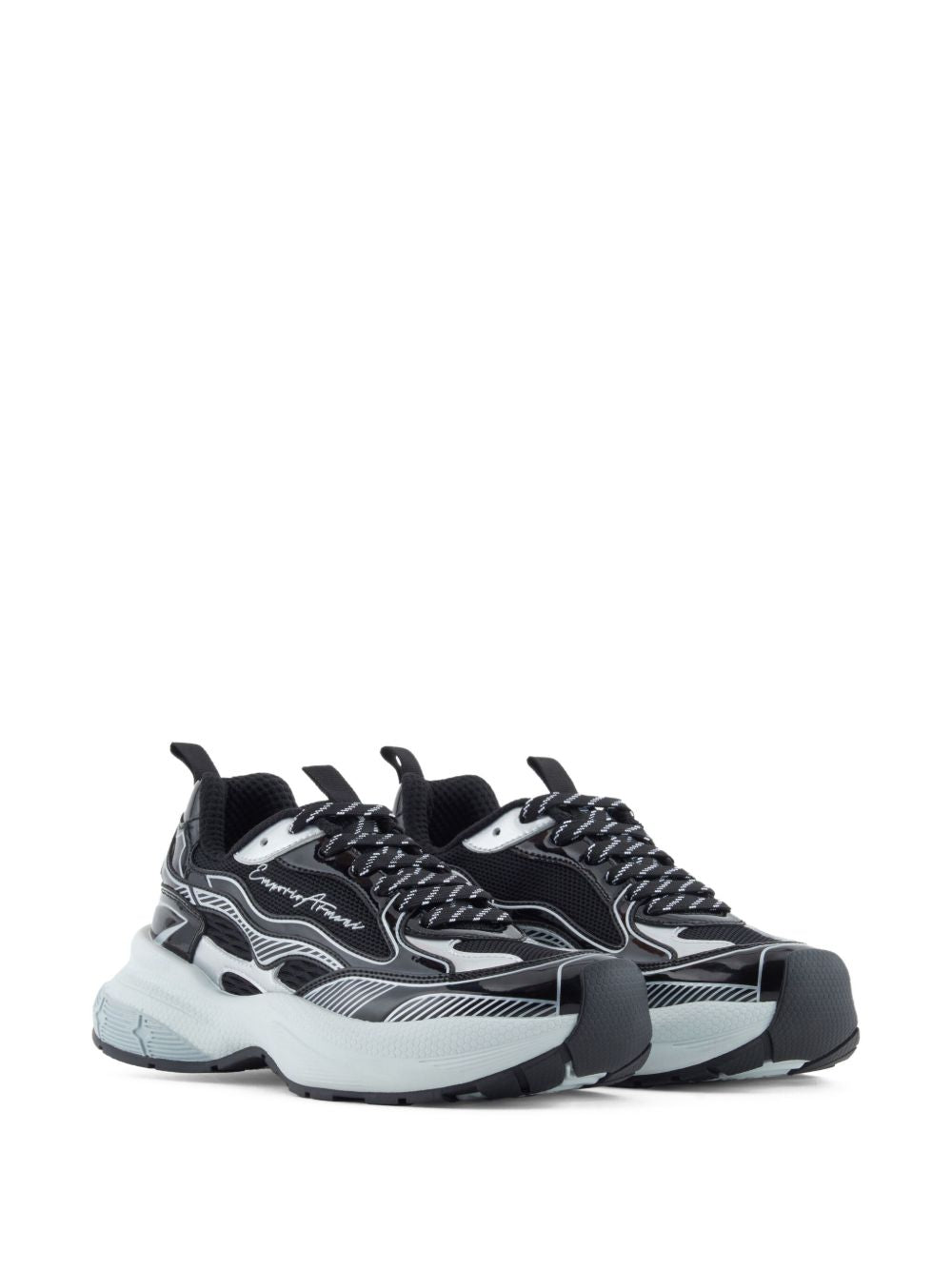 Emporio Armani Exclusive Sneakers Black Polyester