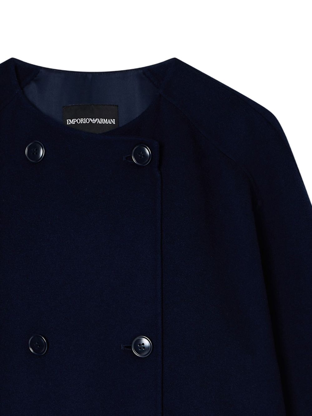Emporio Armani Coats Blu Cashmere