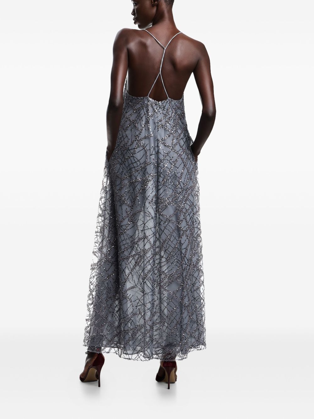 Emporio Armani Dresses Silver Other->fabric100.0 %
