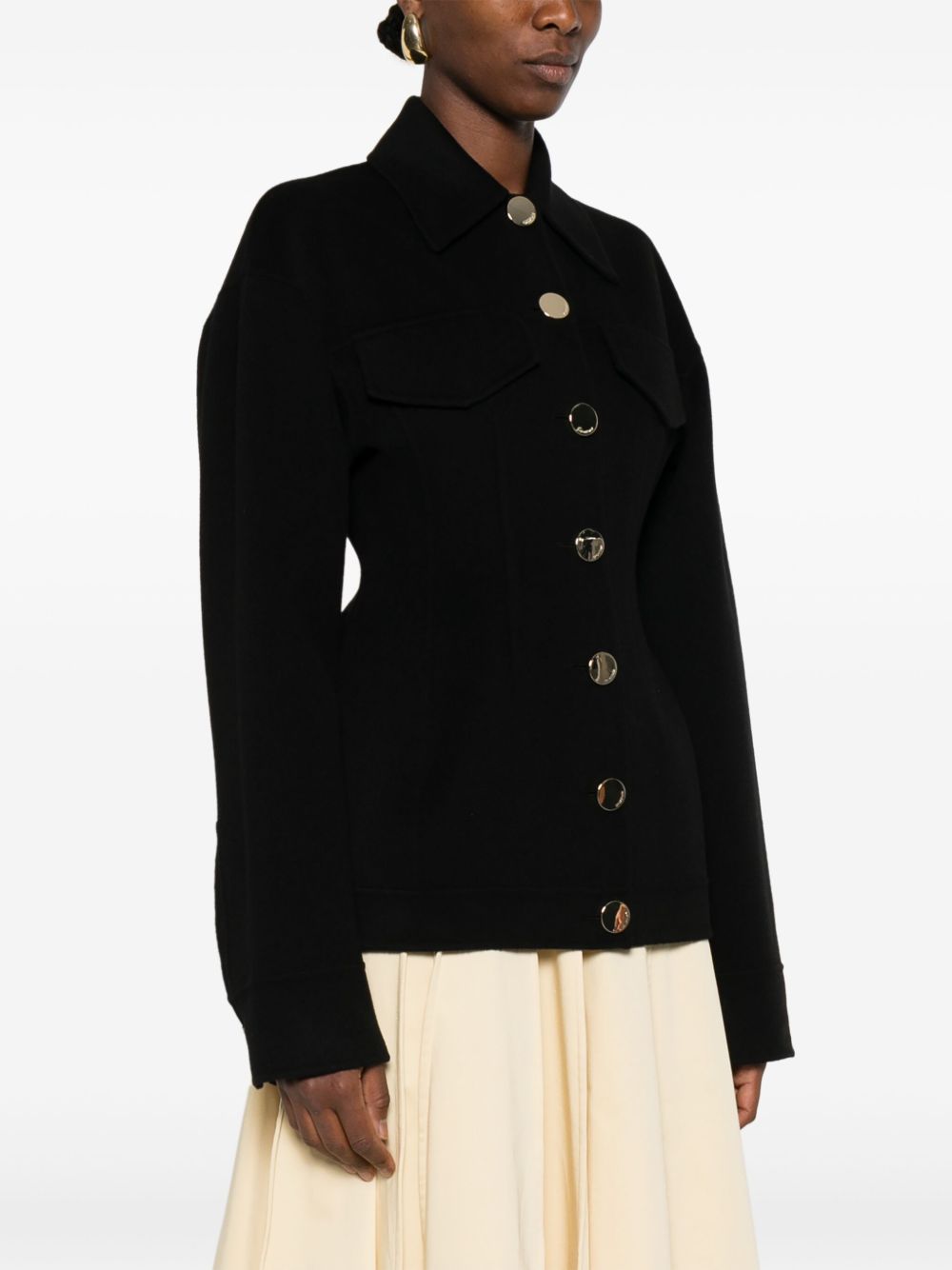 Sportmax Pre Coats Black Wool